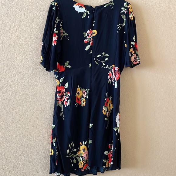 Free People Black Combo Floral Dress Size 8 - Picture 5 of 7